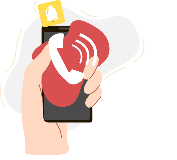 A licensed money lender receiving a call from a borrower to negotiate for an extension plan
