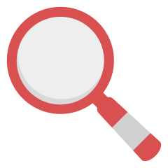 A magnifying glass icon signifying how to differentiate between licensed money lenders and illegal money lenders